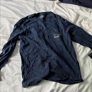 Vineyard Vines Men's Navy Long Sleeve Shirt